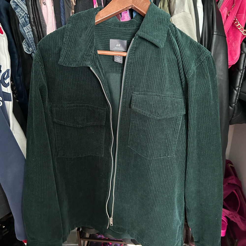 H&M Green Corduroy Jacket